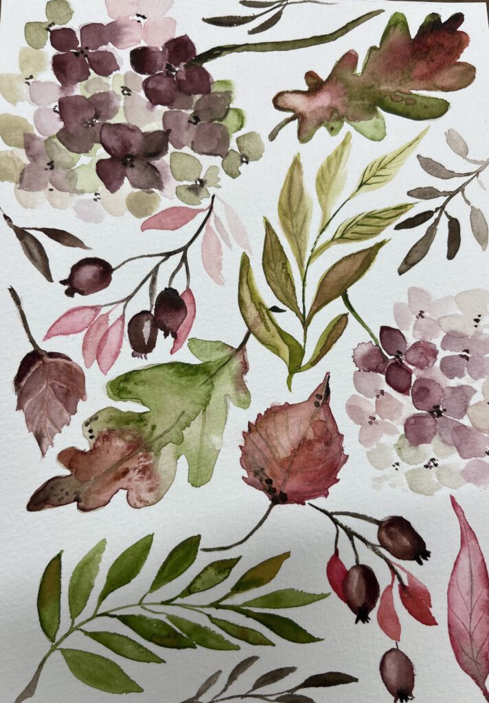 Blüten und Blätter
